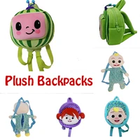 kawaii watermelon plush cute soft cartoon backpack childrens small school bag little boy girl gift doll