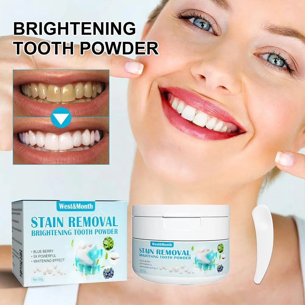 

Tooth Whitening Kit Smokers Gum Health Bluebarry Dental Tea Tooth Soda Baking Stains Coffee Stains Powder Powder Light Z0H9