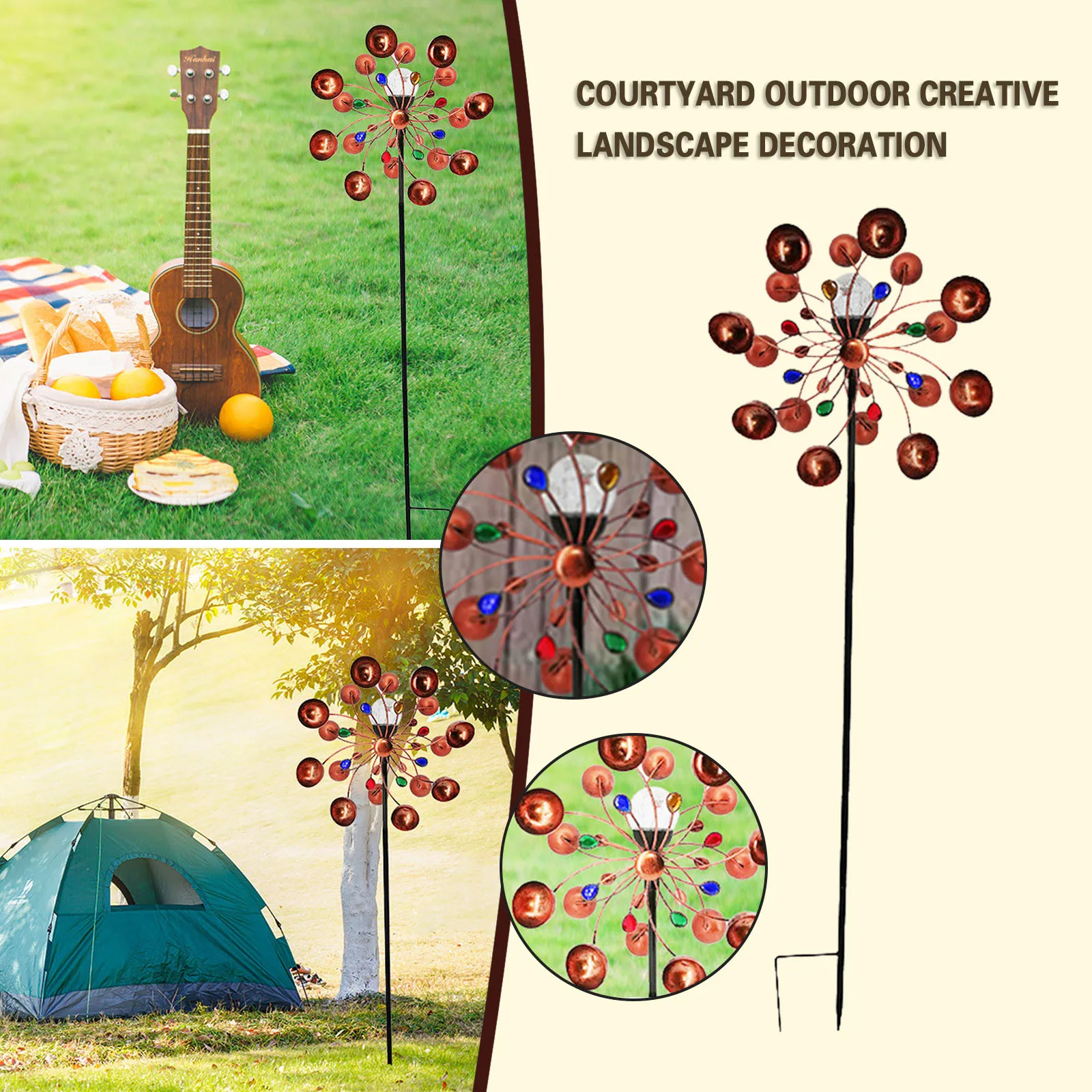 

Декоративная скульптура, вертикальная конструкция колышка для двора и сада, Специальное рождественское украшение, украшение для здоровья