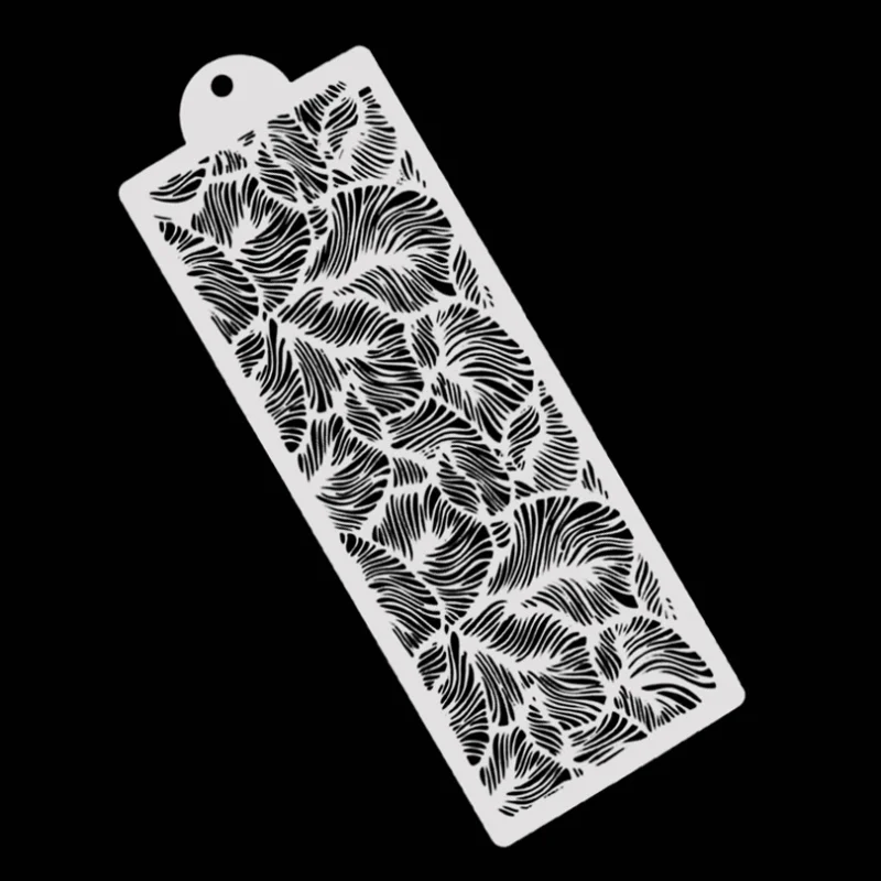 

42*15cm Stencil Flower Leaf Texture Decoration DIY Wall Layering Painting Template Scrapbook Embossing Album Supplies Reusable