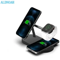 15w 3 in 1 wireless charging station for iphone 13 12 pro max mini qi magnetic chargers for apple watch 7 6 se 5 airpods pro 2 3
