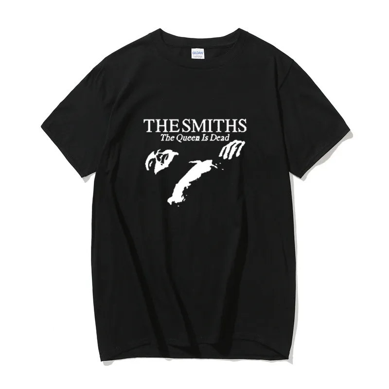 Мужская хлопковая футболка летние топы The Smiths &quotThe Queen Is Dead&quot 1980-е годы Indie Morrissey