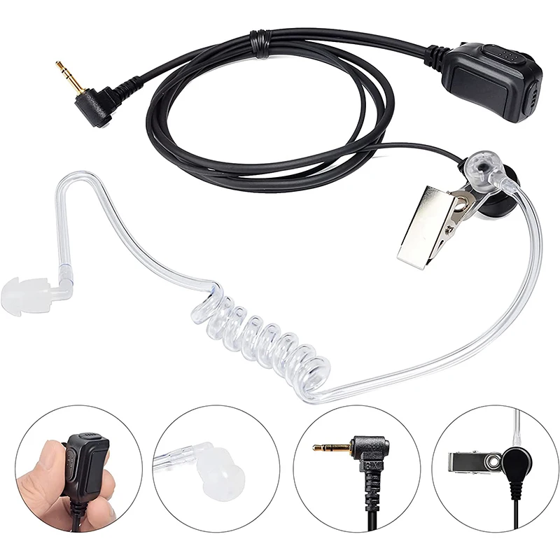 1 Pin Walkie Talkie Earpiece with Mic,Headset for Motorola T200TP T260 T402 T465 T600 T800 T6500 MR350R MS350R FR50 FR60 EM1000