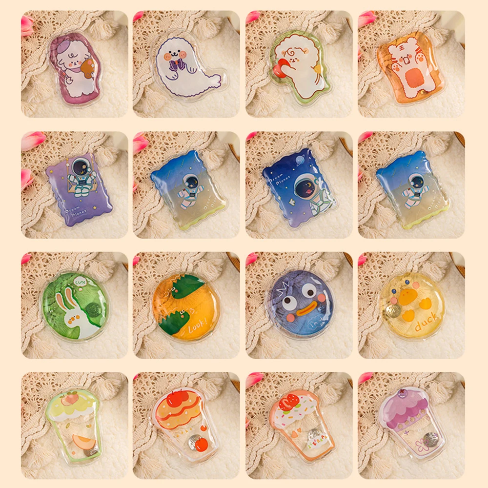 

1PC 50ML Mini Portable Self-heating Hand Warmers Winter Reusable Gel Hand Warmer Cute Cartoon Instant Self Heating Pack Warmer