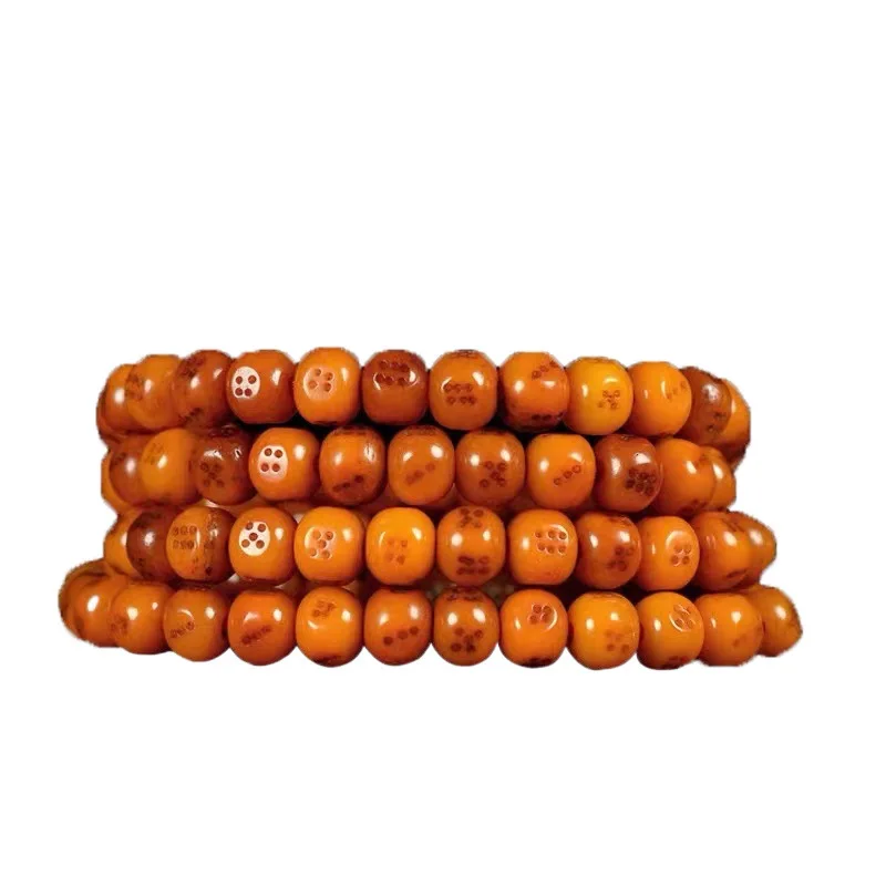 Тибетский бык квадратный тип маслянистый 108 шт. кубические бусины сито браслет из