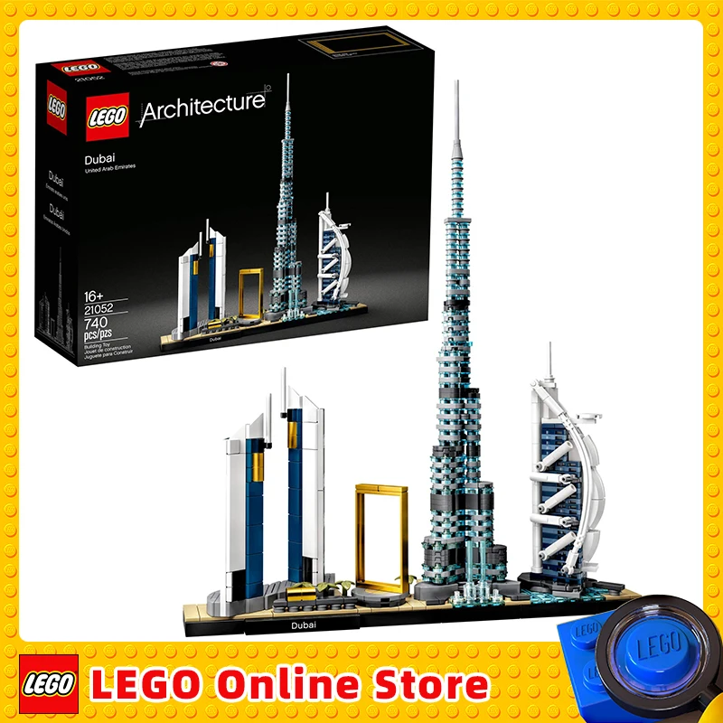 LEGO & Architecture Skylines Dubai 21052 Building Kit Collectible Architecture Building Set for Adults (740 Pieces)