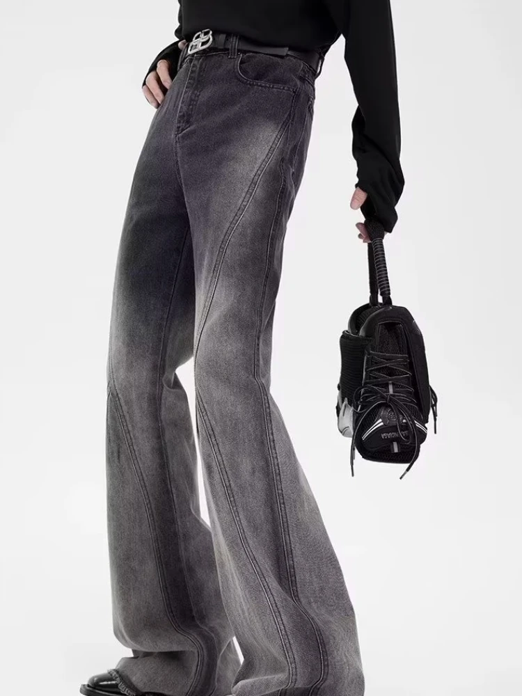 Джинсы мужские осенние градиентные цвета в стиле пэчворк американские ретро