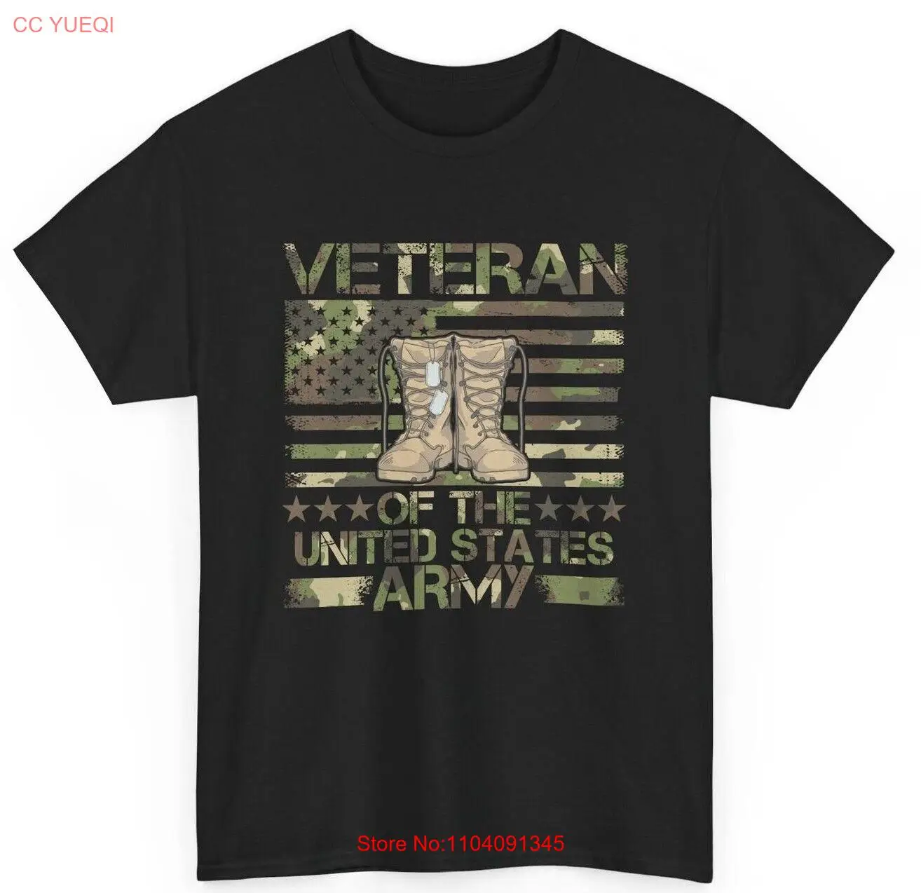 Рубашка ветерана камуфляжная футболка ко Дню ветеранов армии американского