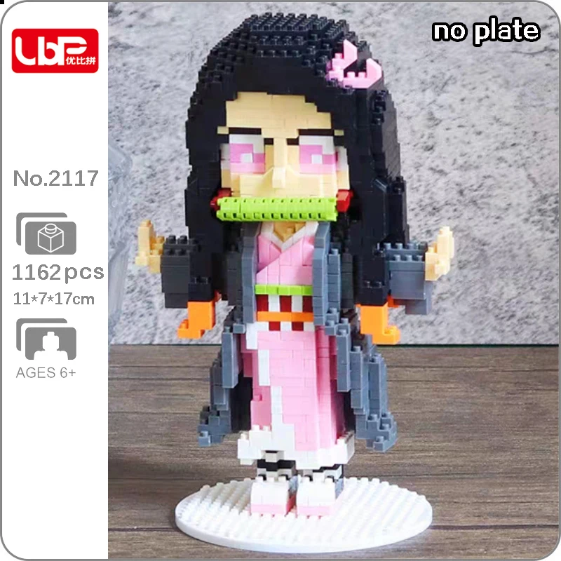 

Lbp 2117 Anime Demon Slayer Kamado Nezuko Ghost Monster Doll Model Mini Diamond Blocks Bricks Building Toy for Children no Box