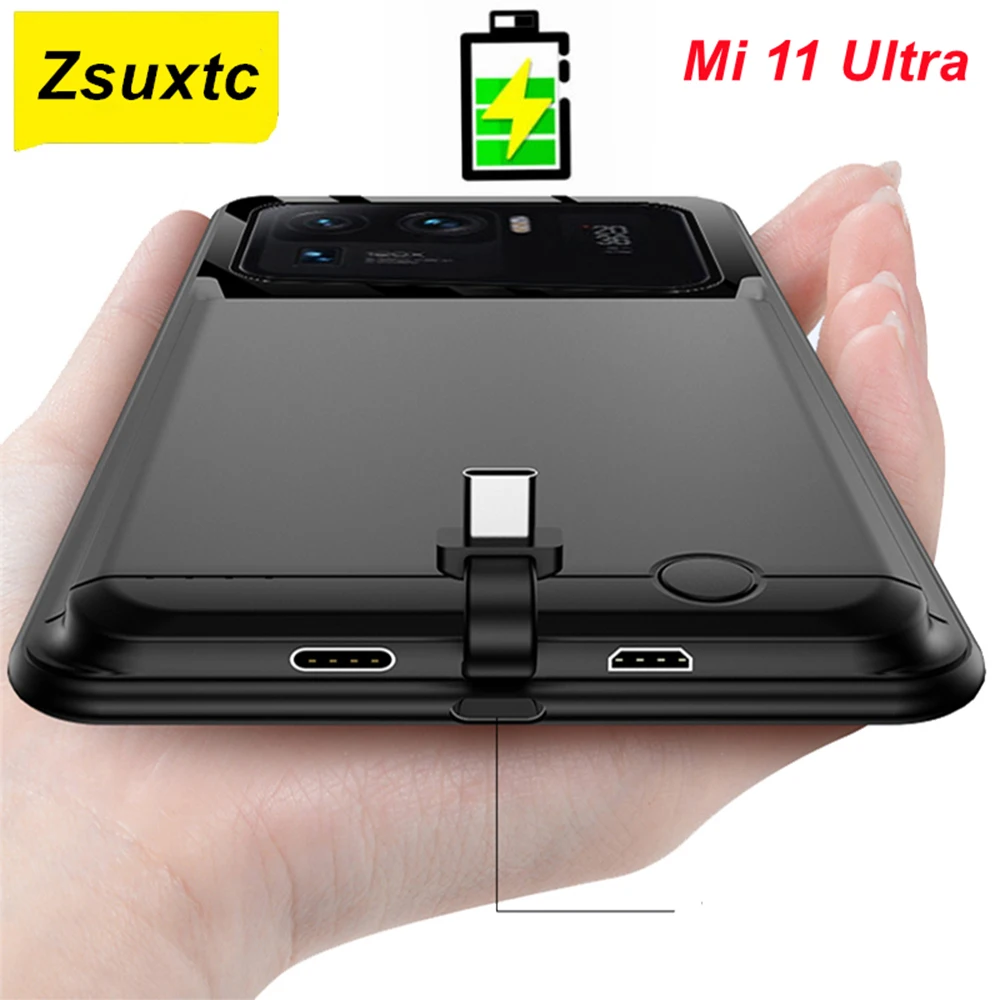 

10000Mah Battery Case For Xiaomi Mi 11 Ultra Phone Mi11 Ultra Battery Charger Case Power Bank For Xiaomi Mi11 Ultra Battery Case