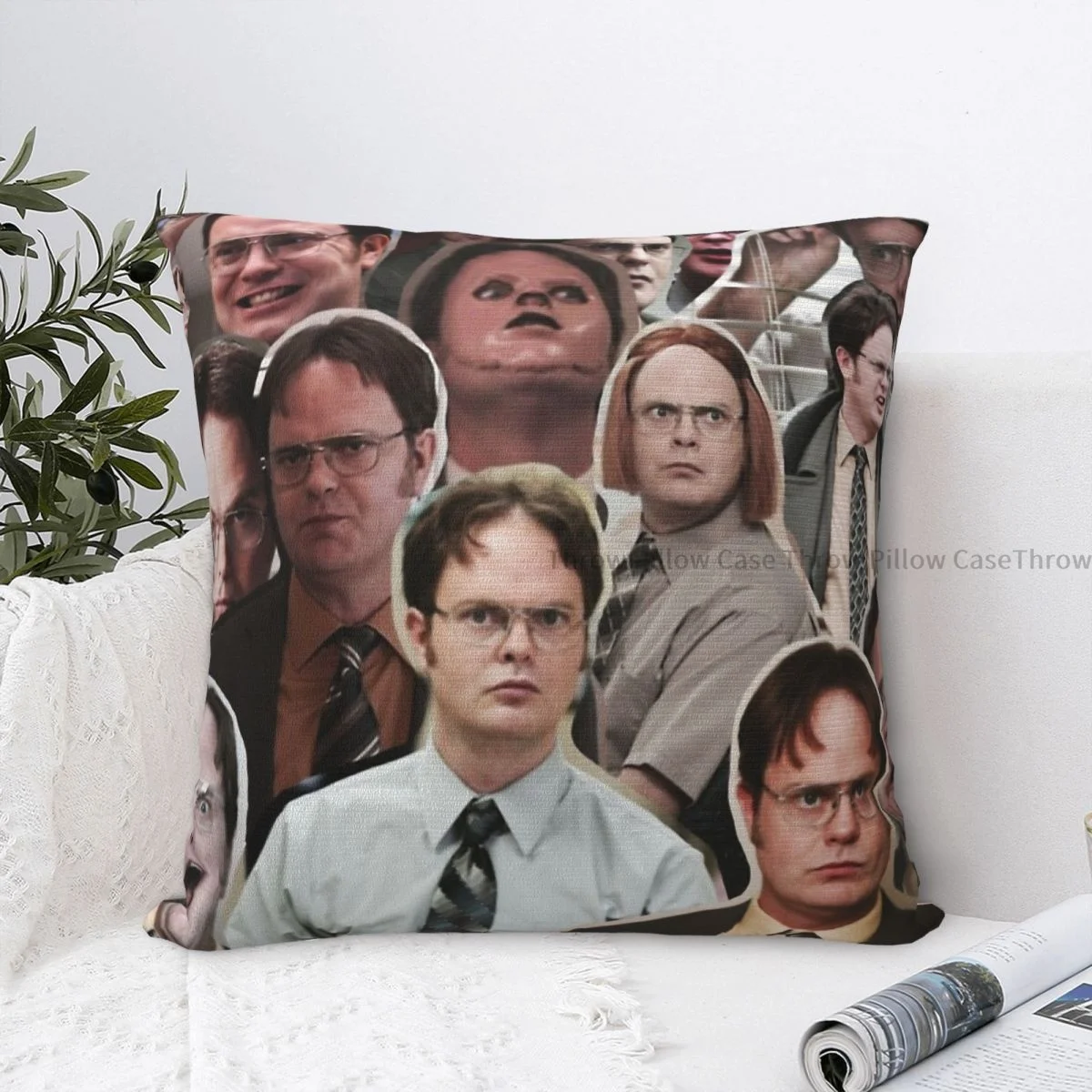 

Dwight Schrute Cojines The Office Throw Pillow Case Cushion Covers Home Sofa Chair Decorative Backpack