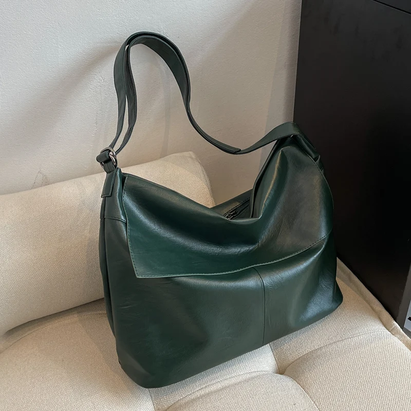 

LEFTSIDE сумка через плечо для женщин 2022 модная винтажная большая кожаная сумка через плечо дизайнерские сумки и кошельки