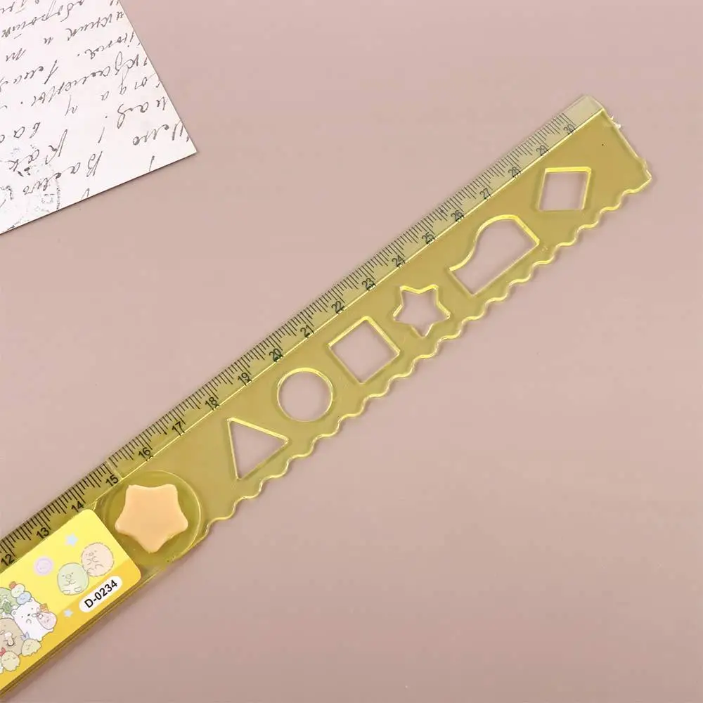 Фото Офисный подарок студентам милые животные DIY складная линейка инструменты для рисования выдержанные линейки для рисования №2