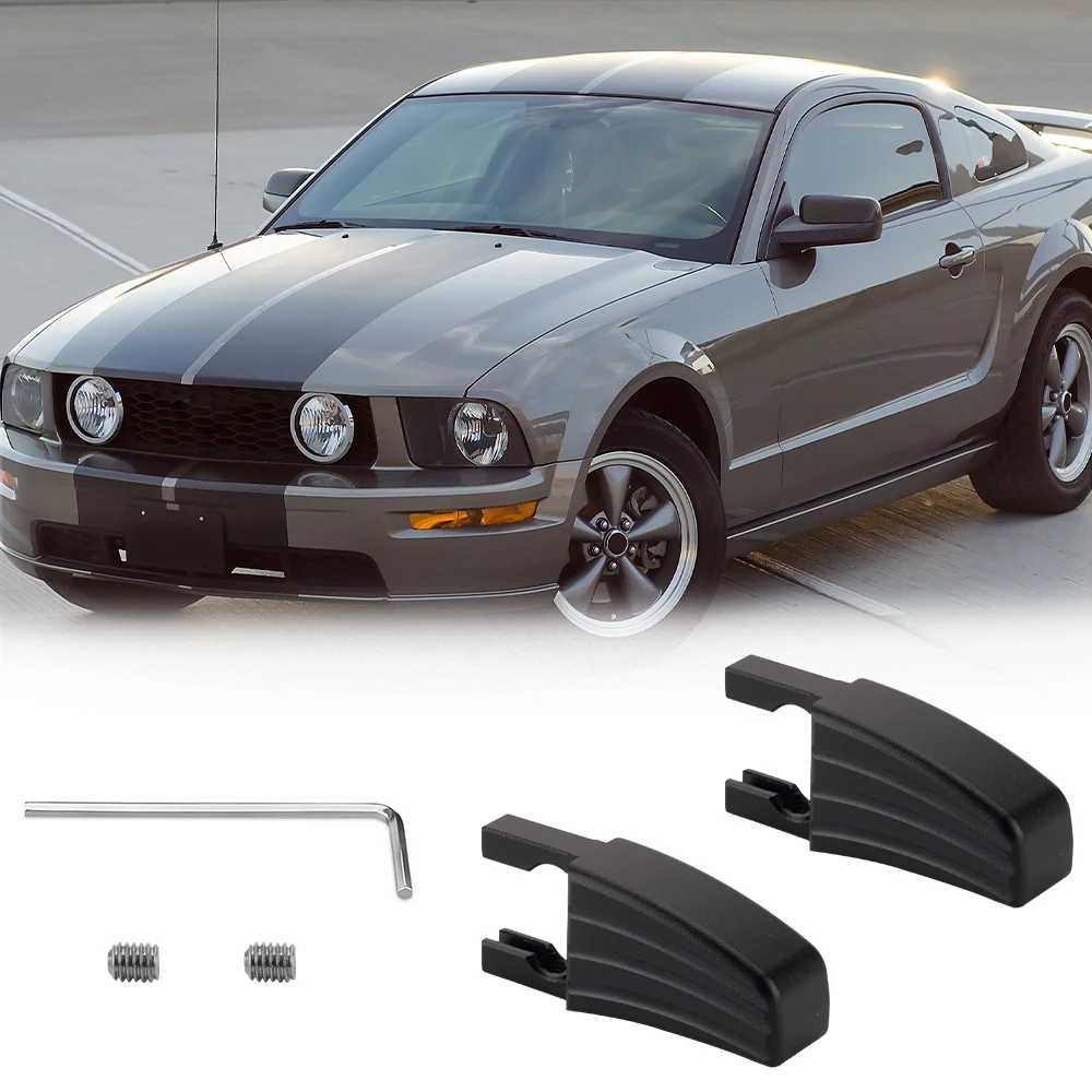 

2 шт., рычаг открывания сиденья, ручка защелки, боковая ручка для Ford Mustang 2005-2014, черная алюминиевая регулировка спинки сиденья 5R3Z- 6362762 -AAC
