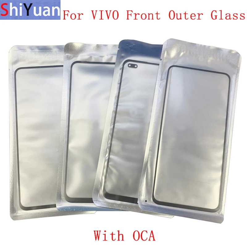 

5Pcs Front Outer Glass Lens Touch Panel Cover For VIVO V20 V19 V17 V15 V11 S1 Pro Prime Glass Lens with OCA Repair Parts