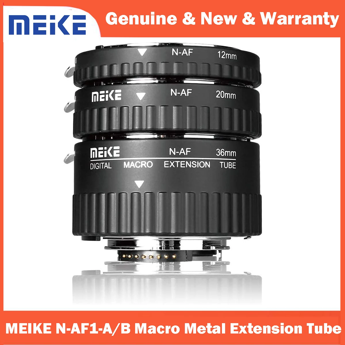 MEIKE N-AF1-A ماكرو المعادن تمديد أنبوب محول الإلكترونية جبل السيارات فوكس لنيكون DSLR كاميرا D80 D90 D300 D300S D800 D3100
