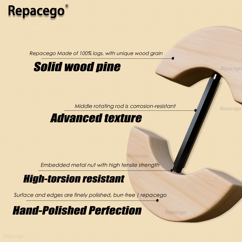 Фото Регулируемая деревянная подрамка для шляп Repacego, держатель формы кепки, премиальная стойка для шляп Fedora для хранения, держатели для ковбойских бейсбольных кепок №5