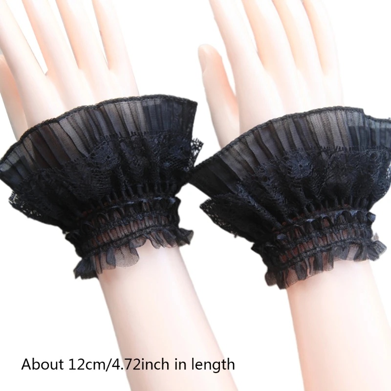 

Elegant Sleeves Lace False Cuffs Wrist Sleeves Wrist Fake Cuff Autumn & Winter Wild Sweater Decorative Sleeves 2 Colors