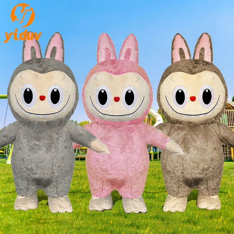Костюм талисмана кролика монстров плюшевая аниме-мультяшная кукла милый кролик
