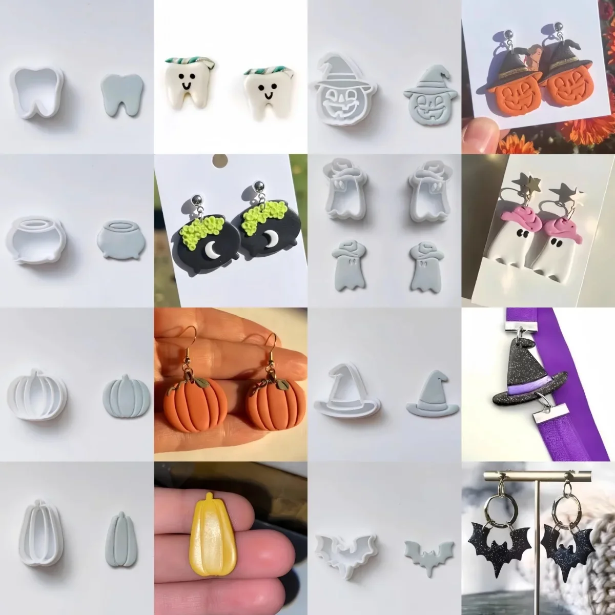 Серия для Хэллоуина/зубы/колдун ведьмы/Призрак/тыква/шляпа/летучая мышь