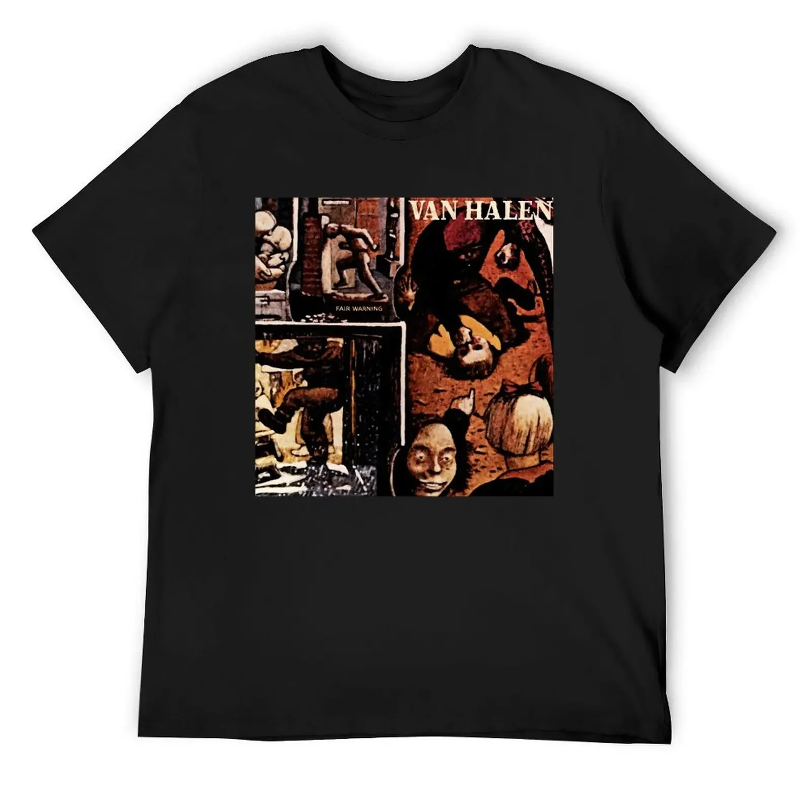 Обложка альбома Fair Warning Van Halen футболка с графическим рисунком винтажная