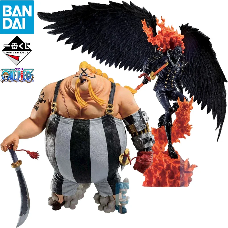 

In Stock BANDAI Ichiban ONE PIECE EX AB Reward Queen King Kaido Anime Action Figures Collection Model Ornament Toy For Boys Gift