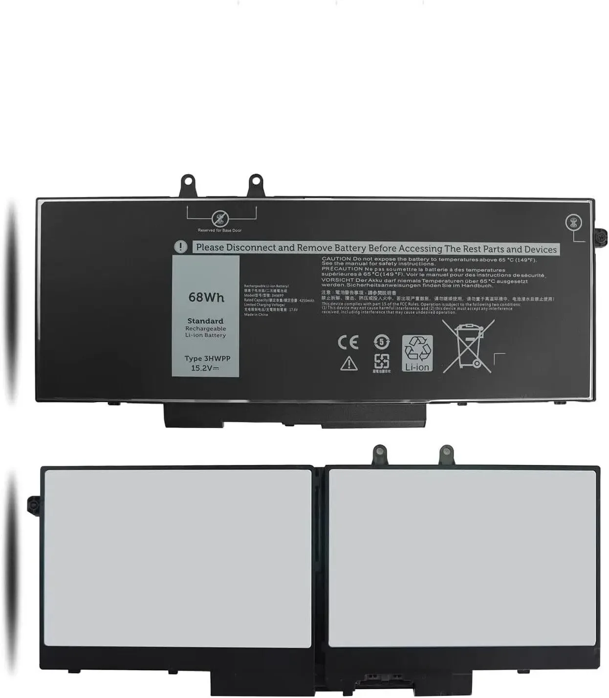 Фото Новый аккумулятор 3HWPP для ноутбука Dell Latitude 5401 5501 Precision 3541 68wh 15,2 V №2