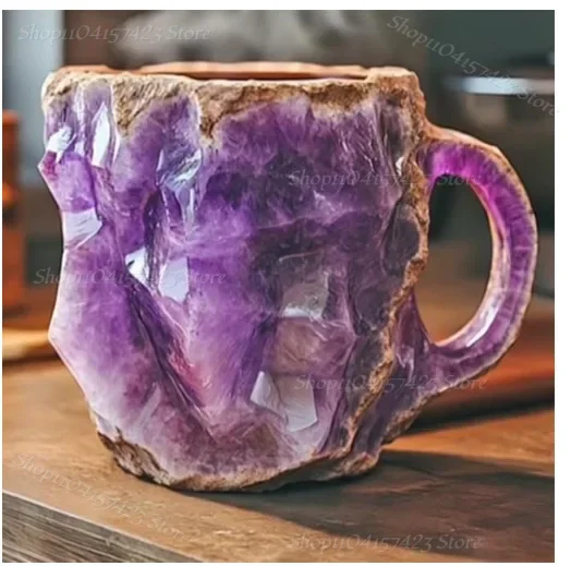 Минеральные хрустальные кофейные кружки новинка 2024 года разноцветная кофейная