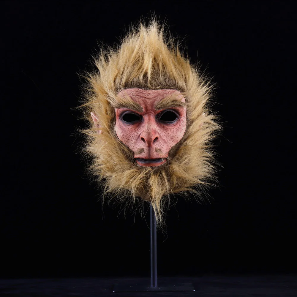 Черная миф Wukong маска для косплея животных обезьяны игровой персонаж латексный