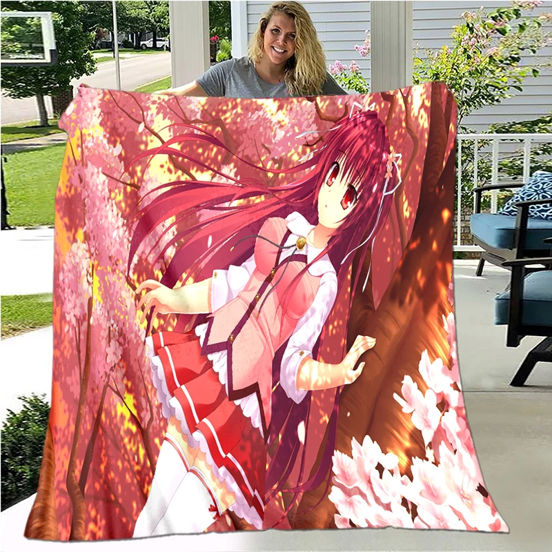 

Anime girl and mermaid blanket for Children and adult Gift Comfortable and practical Portable Sofa Travel Camping household