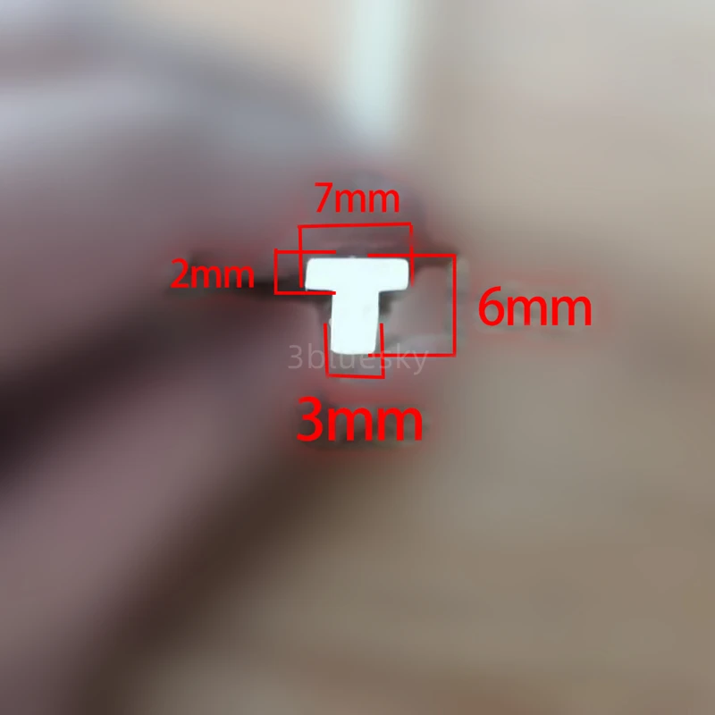 

Rubber T Strip for Machine Equipment Edge Encloser Shield Sealing 7 x 6mm Translucent