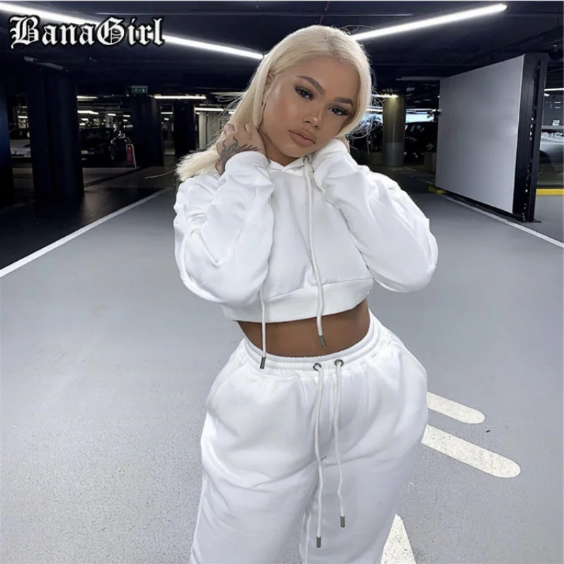 

Women Tracksuit Korea Fashion 2022 Casual Zipper Hoodies Sweatshirts 2 Piece Sets Sportswear Female Sweatpants Two Piece Suit