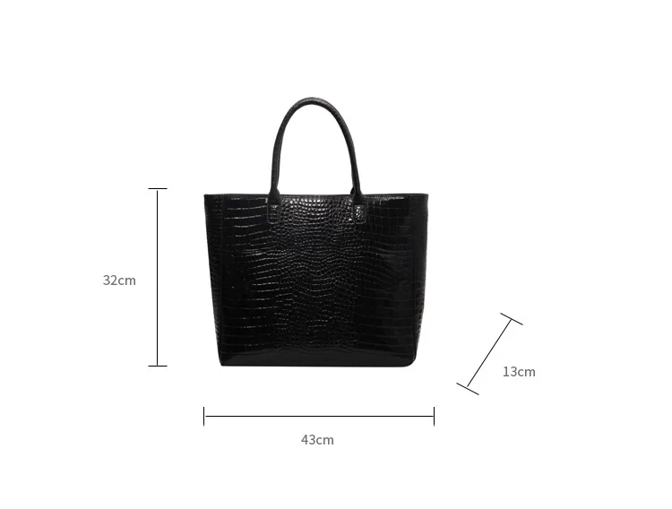 Модные большие сумки-тоуты из крокодиловой кожи роскошные дизайнерские женские