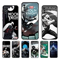 marvel moon knight tv show case cover for motorola moto e6s hyper g30 g50 g60s g9 g8 one fusion g stylus thin bag capinha