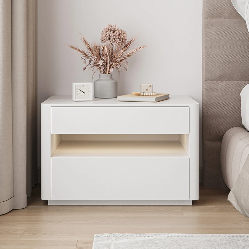 

Coffee Bedside Table Nightstands Small Simple White Bedside Table Nightstands Wood Drawers Meuble Space Saving Furniture YY50BT
