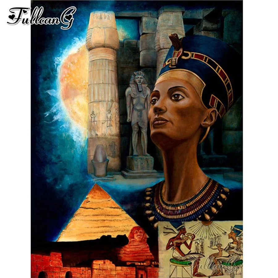 

pyramid Diy Mosaic Painting 5D Diamond Embroidery egyptians Full Square Round Rhinestone Needlework Picture Wall Decor AA3319