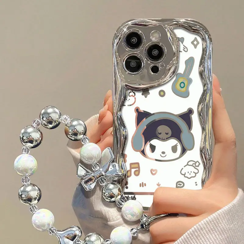 Listening to music Bracelet Phone Case For Samsung Galaxy S24 S23 Ultra S20 FE S21 Plus A05 J7 J2 Prime G530 Cover