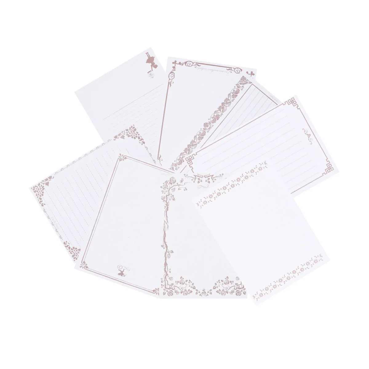 

8 Pcs Letter Paper Creative Vintage Lace Stationery for School Office Use(White Rabbit)