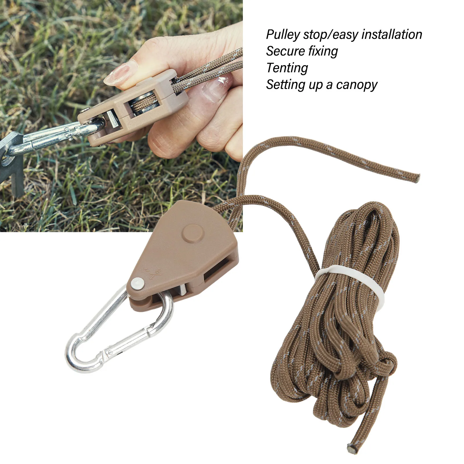 2 шт. 4 м походная палатка Регулируемый ветровой шнур уличная веревка для палатки