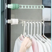portable window frame clothes hanger outdoor travel window frame multi port telescopic clothes hanger wall coat drying racks