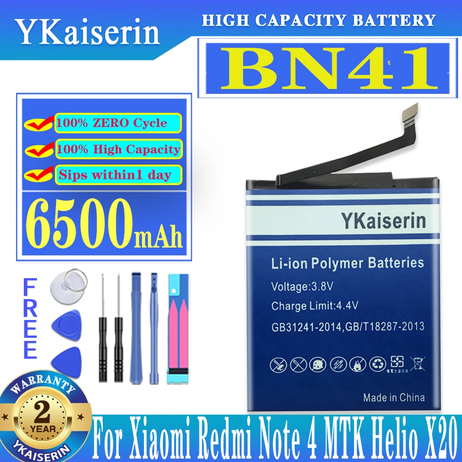 

BN41 Battery for Xiaomi Redmi Note 4 Note4 MTK Helio X20 /for Redmi Note 4X Pro Note4X Pro 4G+64G/Note 4X 3G+32G/ Note 4 Global