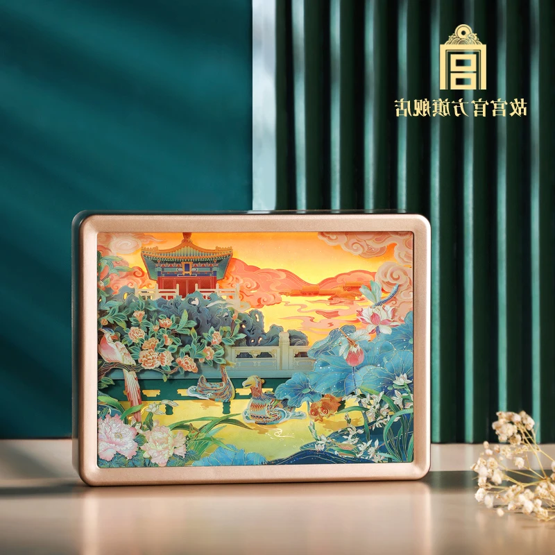 

Dian Cui Xing He Paper-Cut Box Night Light Birthday Gift Palace Museum Party Supplies Living Room Decoration