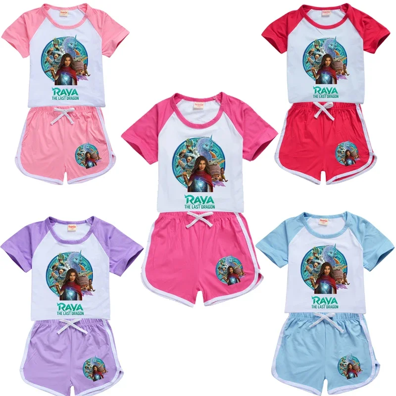 Одежда Raya and The Last Dragon Sisu для маленьких мальчиков летняя пижама хлопковая футболка