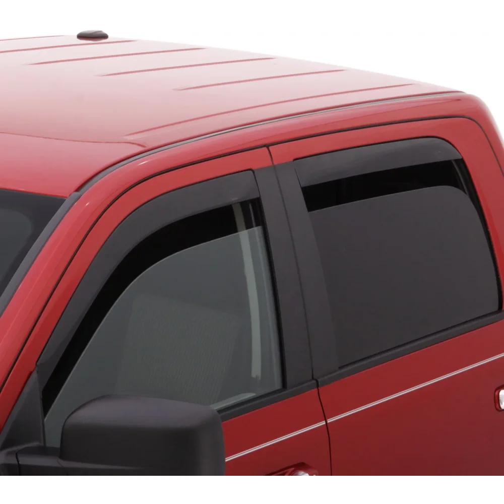 

Auto Ventshade Low Profile Ventvisor Side Window Deflector, 4-pc set for 2017-2021 Ford F-150, F-250 , F-350, F-450, Supercab