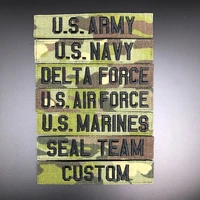 custom tropic multicam name tapes chest services morale tactical military embroidery patch badges