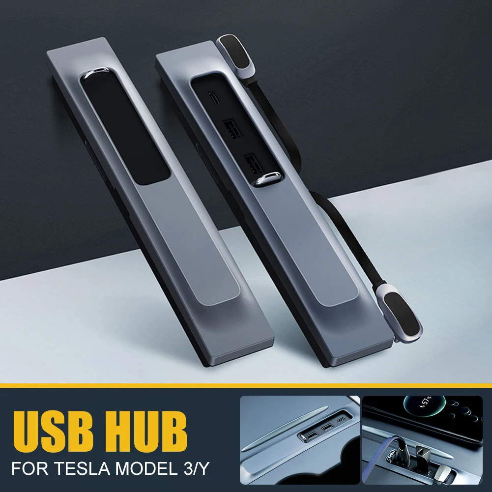 

USB-концентратор для Tesla Model 3 Y 2021 2022 27 Вт