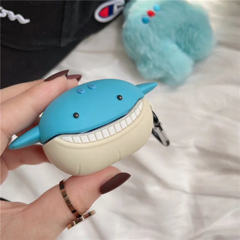 

3D shark Soft Silicone Protective Case For Samsung Galaxy Buds Pro/Live /2 Anti-Fall Earphone Case for Galaxy Buds Pro Cover