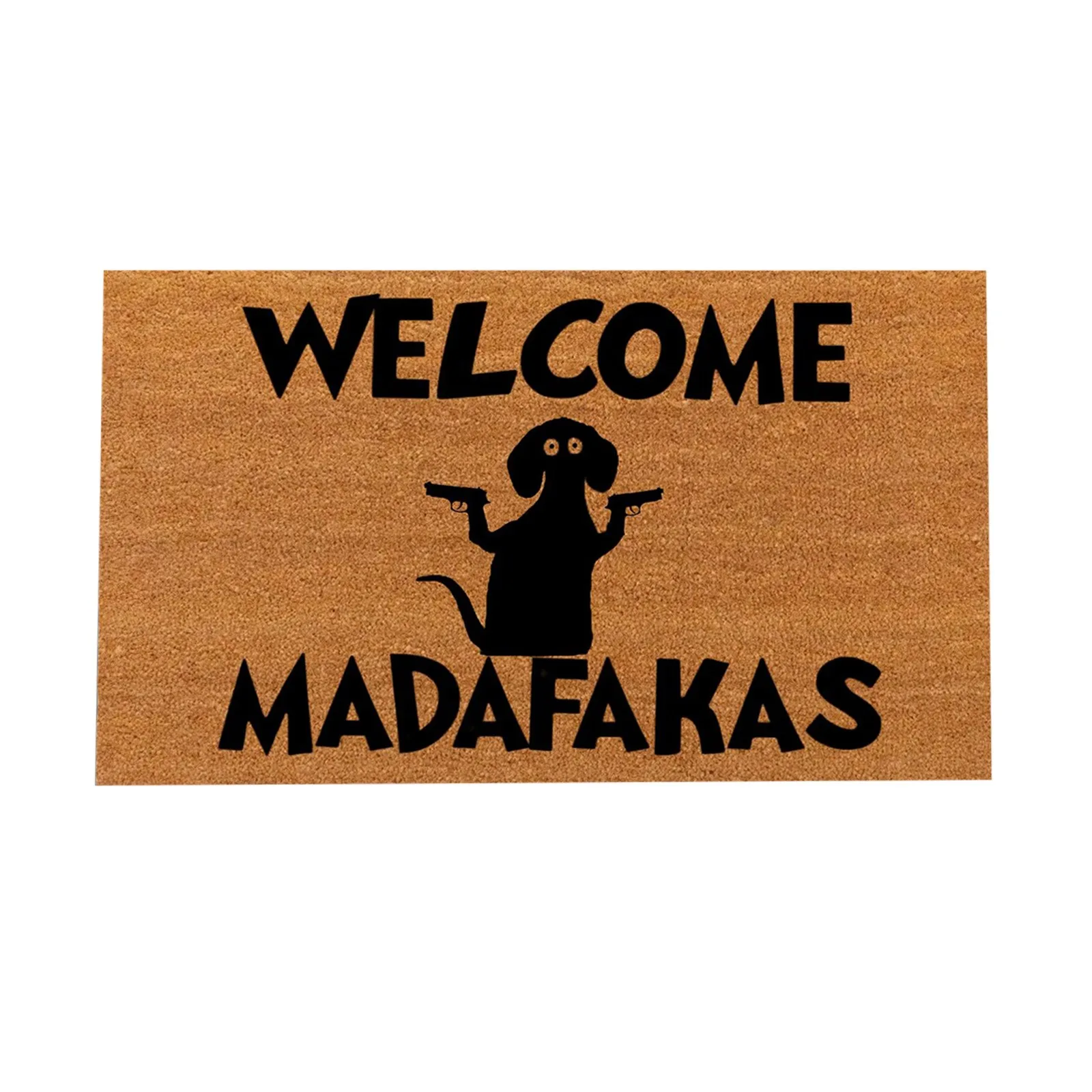 Придверный коврик Hello Madafakas с изображением собаки забавный кошки подарок на