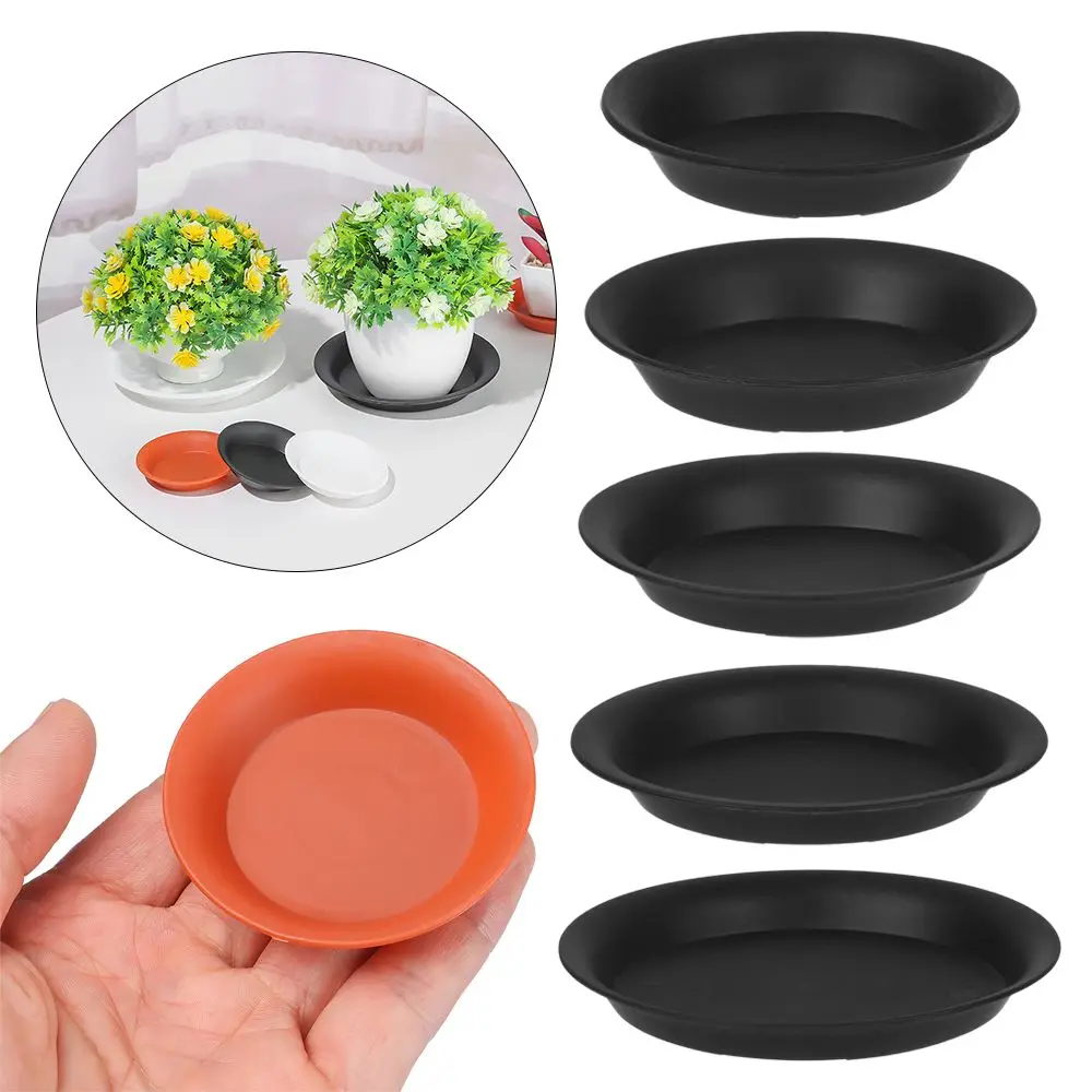 

3Pcs Plastic Durable Flower Pot Heavy Duty Plant Saucer Drip Trays Plastic Tray Saucers Indoor Outdoor