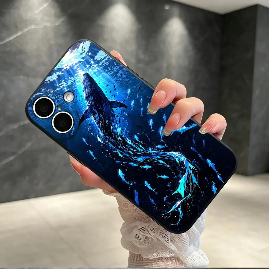 Фото Чехол для телефона Apple iPhone 17 Pro Max 14 16 Plus 11 6 6S SE 7 8 XS 13 Mini 15 X с подводным океанским дизайном №2